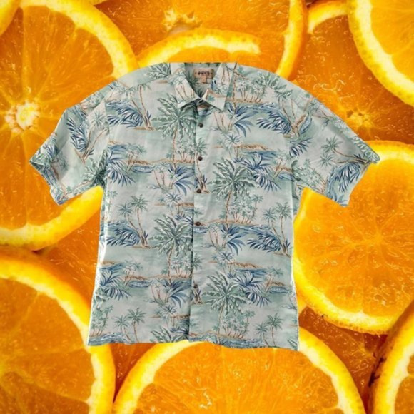 Campia Moda Palm Tree Hawaiian Shirt‎ Size XL - Picture 1 of 2